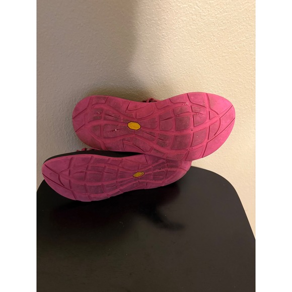 Chaco ZX2 Yampa Pink Black Geometric Double Strap Toe Loop Sandals Womens 8 - Picture 8 of 10